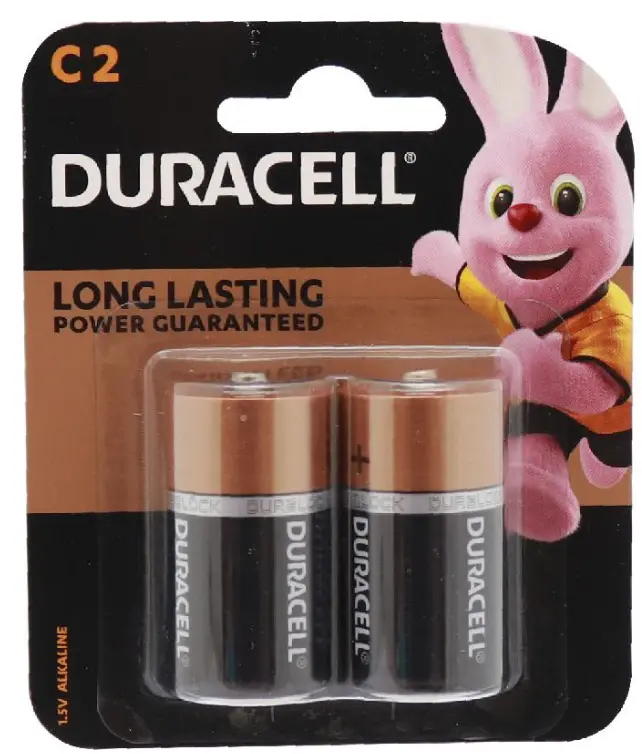 Duracell C Multipurpose Battery 1.5 Volts Set of 2 Batteries Pack of 12