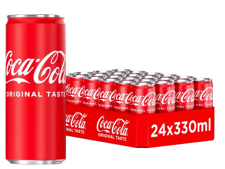 Coca Cola Soft Drink 320ml Set Of 24 Can 