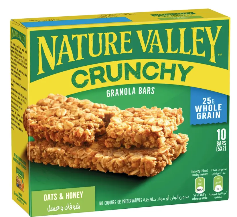 Nature Valley GRANOLA BARS OATS AND HONEY - 5x42GM  