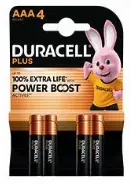[ST-000127] Duracell Multipurpose Battery Plus Power AAA Set of 4 Batteries Pack Of 12