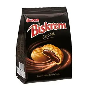 Ulker Biskrem Cocoa Cream Filled Cookies 